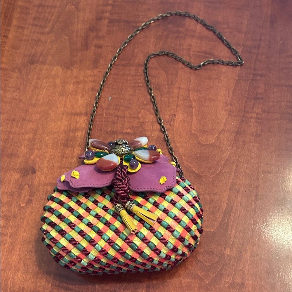 Multicolor Woven Women's Bag